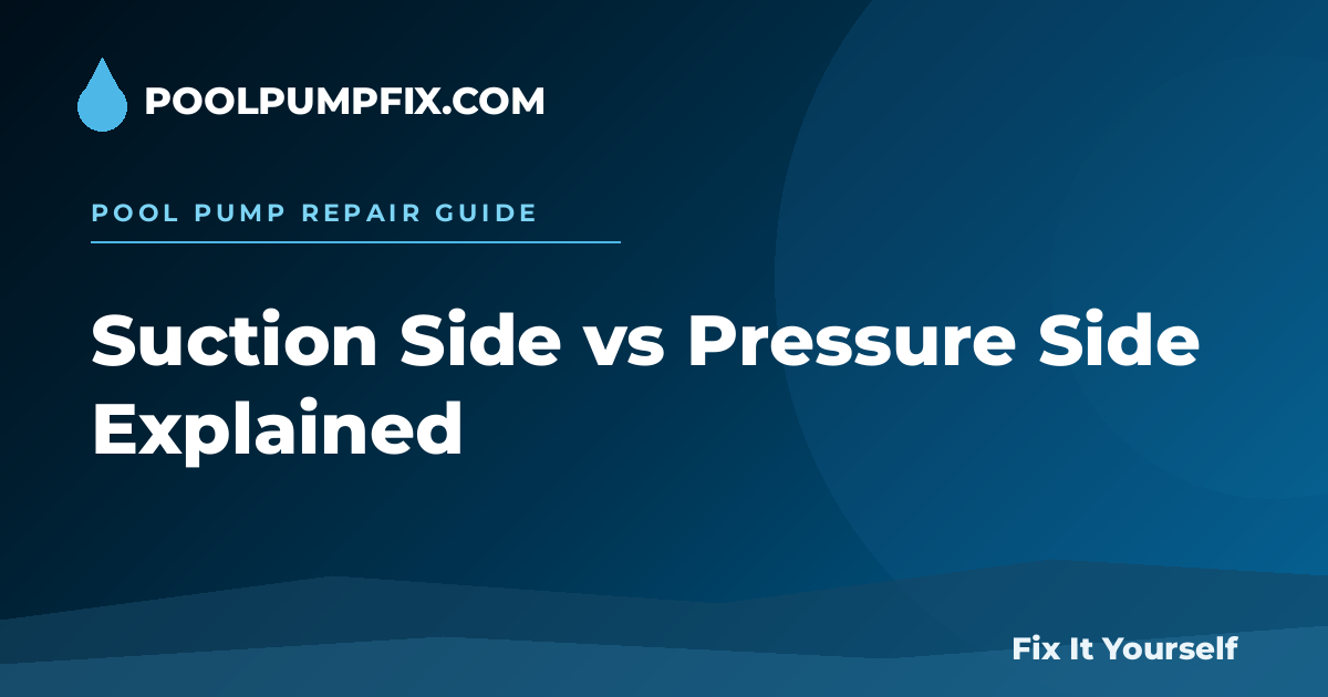 Pool Pump Suction Side vs Pressure Side Explained diagram
