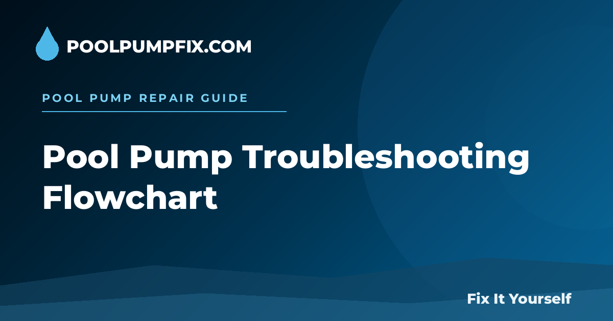 Pool Pump Troubleshooting Flowchart diagram
