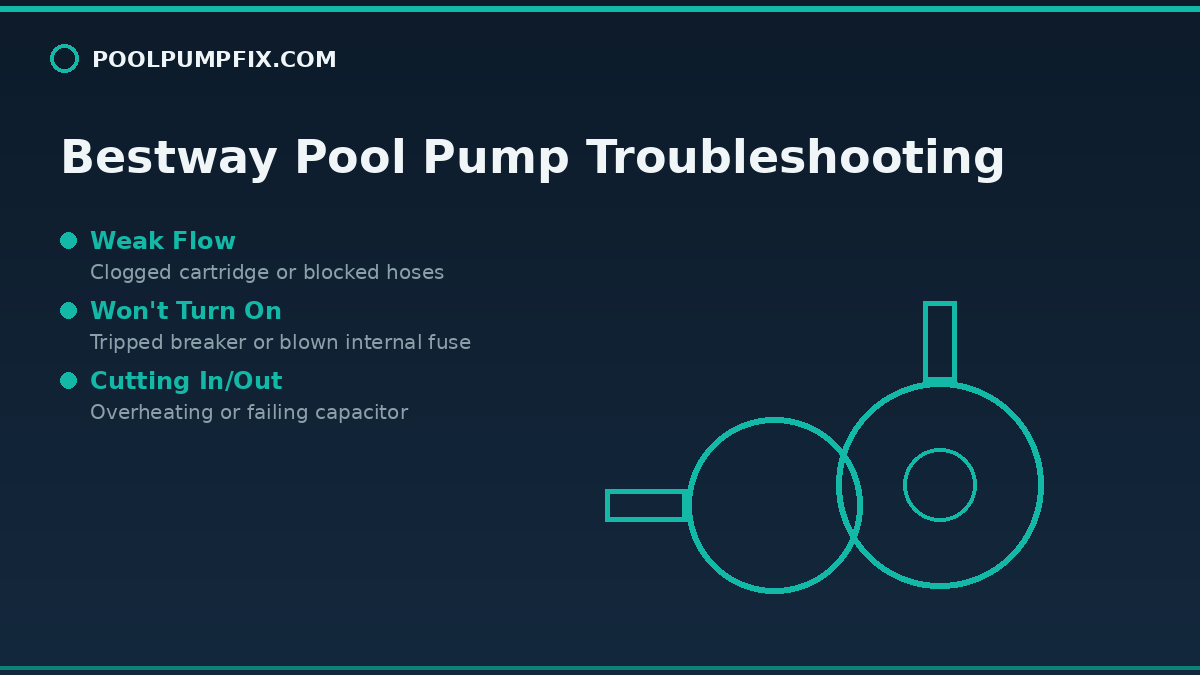 Bestway Pool Pump Troubleshooting diagram